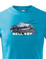 Dětské tričko s potiskem Bell 407 - ideální dárek pro milovníky helikoptér