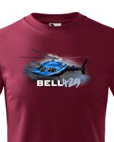 Dětské tričko s potiskem Bell 429 - ideální dárek pro milovníky helikoptér