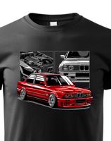 Dětské tričko s potiskem BMW E30 M3 - tričko pro milovníky aut