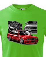 Dětské tričko s potiskem BMW E30 M3 - tričko pro milovníky aut