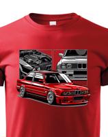Dětské tričko s potiskem BMW E30 M3 - tričko pro milovníky aut