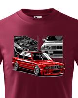 Dětské tričko s potiskem BMW E30 M3 - tričko pro milovníky aut
