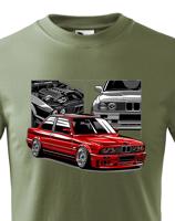 Dětské tričko s potiskem BMW E30 M3 - tričko pro milovníky aut