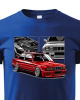 Dětské tričko s potiskem BMW E30 M3 - tričko pro milovníky aut