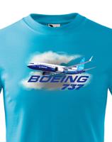 Dětské tričko s potiskem Boeing 737 tričko pro milovníky letounů