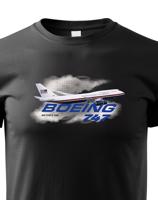 Dětské tričko s potiskem Boeing 747 Air Force One -  tričko pro milovníky letounů