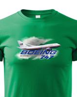 Dětské tričko s potiskem Boeing 747 Air Force One -  tričko pro milovníky letounů