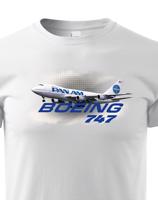 Dětské tričko s potiskem Boeing 747 tričko pro milovníky letounů