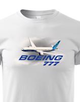 Dětské tričko s potiskem Boeing 777 tričko pro milovníky letounů