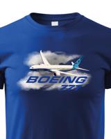 Dětské tričko s potiskem Boeing 777 tričko pro milovníky letounů