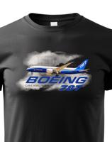 Dětské tričko s potiskem Boeing 787 tričko pro milovníky letounů
