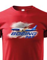 Dětské tričko s potiskem Boeing 787 tričko pro milovníky letounů