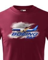 Dětské tričko s potiskem Boeing 787 tričko pro milovníky letounů