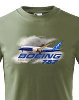 Dětské tričko s potiskem Boeing 787 tričko pro milovníky letounů