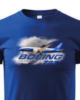 Dětské tričko s potiskem Boeing 787 tričko pro milovníky letounů