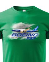 Dětské tričko s potiskem Boeing 787 tričko pro milovníky letounů