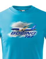 Dětské tričko s potiskem Boeing 787 tričko pro milovníky letounů