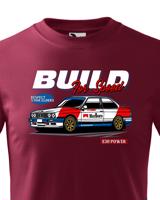Dětské tričko s potiskem Build for speed -  tričko pro milovníky aut