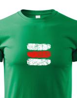 Dětské tričko s potiskem červené turistické značky