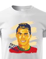 Dětské tričko s potiskem Cristiano Ronaldo -  dětské tričko pro milovníky fotbalu