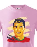 Dětské tričko s potiskem Cristiano Ronaldo -  dětské tričko pro milovníky fotbalu