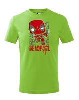 Dětské tričko s potiskem Deadpool pro fanoušky Marvelovek