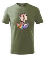 Dětské tričko s potiskem draka a duhy - skvělý dárek pro milovnice draků