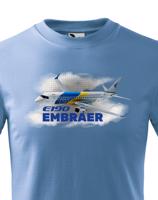 Dětské tričko s potiskem Embraer E190 tričko pro milovníky letounů
