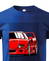 Dětské tričko s potiskem Ferrari F40 - tričko pro milovníky aut