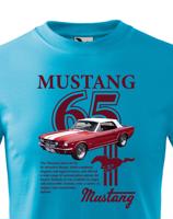 Dětské tričko s potiskem Ford Mustang 65 - tričko pro milovníky aut