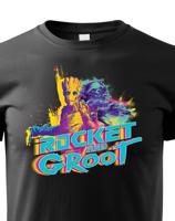 Dětské tričko s potiskem Groot a Rocket  - ideální dárek pro fanoušky Marvel