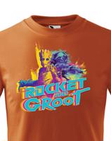 Dětské tričko s potiskem Groot a Rocket  - ideální dárek pro fanoušky Marvel