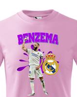 Dětské tričko s potiskem Karim Benzema -  dětské tričko pro milovníky fotbalu