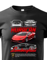 Dětské tričko s potiskem Lamborghini Huracan 2 - tričko pro milovníky aut