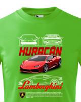 Dětské tričko s potiskem Lamborghini Huracan 2 - tričko pro milovníky aut