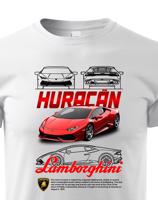 Dětské tričko s potiskem Lamborghini Huracan 2 - tričko pro milovníky aut