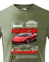 Dětské tričko s potiskem Lamborghini Huracan 2 - tričko pro milovníky aut