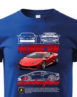 Dětské tričko s potiskem Lamborghini Huracan 2 - tričko pro milovníky aut