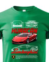 Dětské tričko s potiskem Lamborghini Huracan 2 - tričko pro milovníky aut