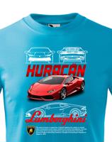 Dětské tričko s potiskem Lamborghini Huracan 2 - tričko pro milovníky aut