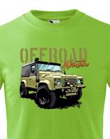 Dětské tričko s potiskem Land Rover Defender -   tričko pro milovníky aut