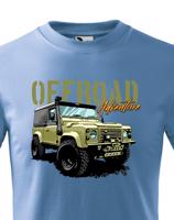 Dětské tričko s potiskem Land Rover Defender -   tričko pro milovníky aut