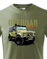 Dětské tričko s potiskem Land Rover Defender -   tričko pro milovníky aut