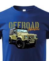 Dětské tričko s potiskem Land Rover Defender -   tričko pro milovníky aut