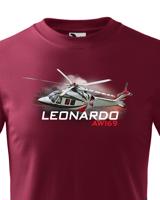 Dětské tričko s potiskem  Leonardo AW169 - ideální dárek pro milovníky helikoptér