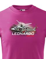 Dětské tričko s potiskem  Leonardo AW169 - ideální dárek pro milovníky helikoptér