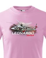 Dětské tričko s potiskem  Leonardo AW169 - ideální dárek pro milovníky helikoptér