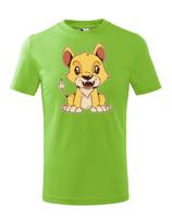 Dětské tričko s potiskem lva - dětské tričko pro milovníky zvířat