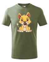 Dětské tričko s potiskem lva - dětské tričko pro milovníky zvířat