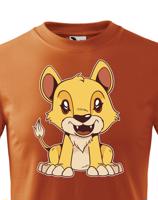 Dětské tričko s potiskem lva - dětské tričko pro milovníky zvířat